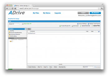 ADrive : 50 Go de stockage en ligne pour tous ! 1