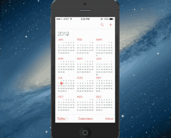 ios 7 calendar