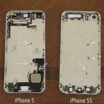 iPhone 5S vs iPhone 5 comparaison