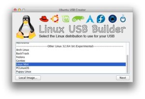 creer une cle USB bootable Linux sur mac 01