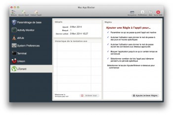 Mac App Blocker protection app mot de passe