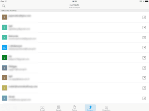 outlook ios contacts