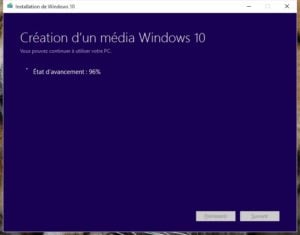 usb windows 10 creation media
