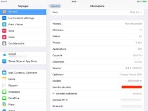 numero de serie iphone ipad