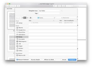 pdf sur mac afficher les details