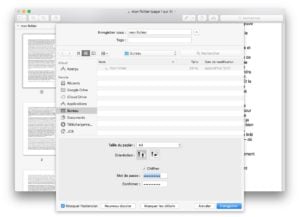 pdf sur mac chiffrer