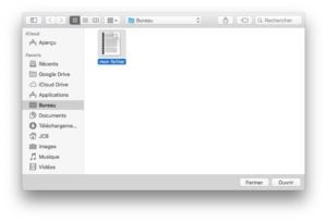 pdf sur mac ouvrir