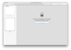 pdf sur mac proteger par un mot de passe