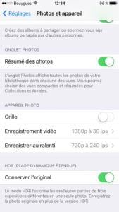 filmer en 4K avec un iphone enregistrement video