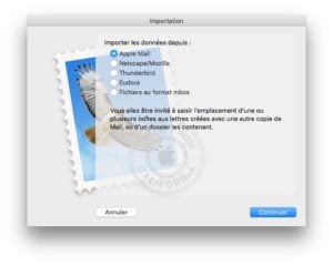 Exporter les courriers Apple Mail mbox