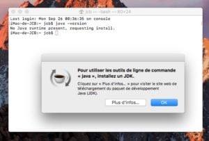 Installer java macos sierra terminal