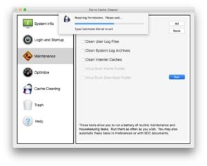 Reparer les permissions macOS Sierra en cours