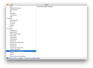 macOS Sierra lent ouverture au demarrage