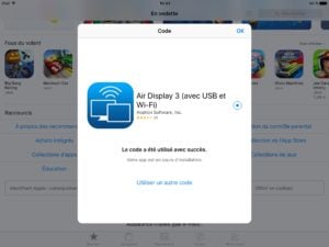 Carte cadeau Apple code utilise avec succes