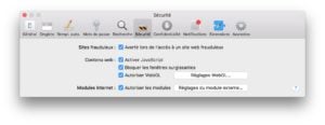 Installer Flash Player Mac OS Sierra Safari securite