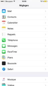 Modifier l'ordre du fil de discussion Mail ios 10 message le plus recent en haut
