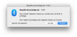 connecter une enceinte Bluetooth au mac jumeler