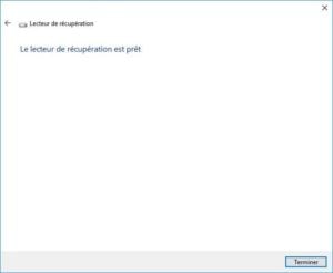 windows 10 ne démarre plus lecteur de recuperation pret