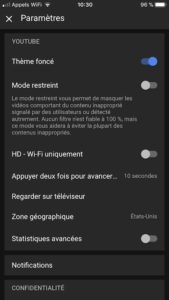 YouTube Dark Mode ios iPhone iPad