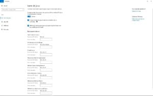 activer le mode jeu windows 10 barre de jeux