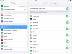 ios 11 lent desactiver apps arriere plan