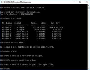 reparer une cle usb clean