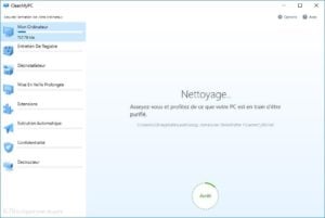 windows 10 lent nettoyage en cours