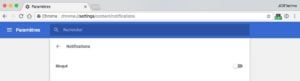 chrome bloquer notifications