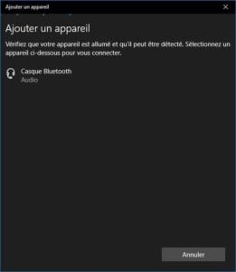 connecter casque bluetooth windows