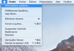 Identifier les applications 32 bits sur Mac informations systeme