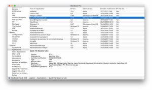Identifier les applications 32 bits sur Mac os high sierra