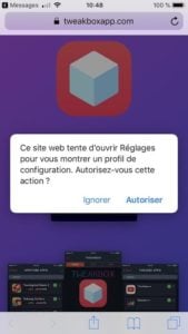 Installer Kodi sur iPhone et iPad profil de configuration