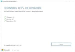 PC compatible Windows 10 mai 2019 1903
