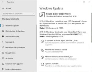 windows update windows 10 1903
