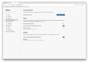 microsoft edge mac options