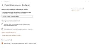 parametres avances de clavier apple sur windows