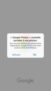 Google photo acces phototheque