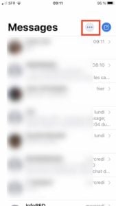 Choisir une photo pour Messages sur iPhone