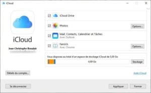 installation icloud windows 10