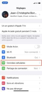 Activer la 5G sur un iPhone 12 reglages donnees cellulaires