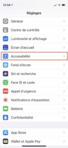 recevoir les alertes par flash LED sur iPhone