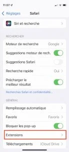Safari extensions ios15