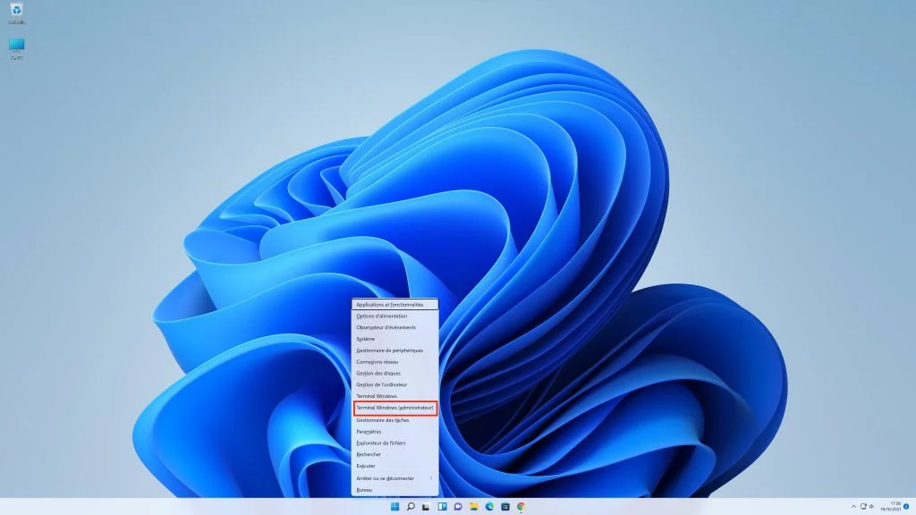 Terminal windows 11 mode administrateur