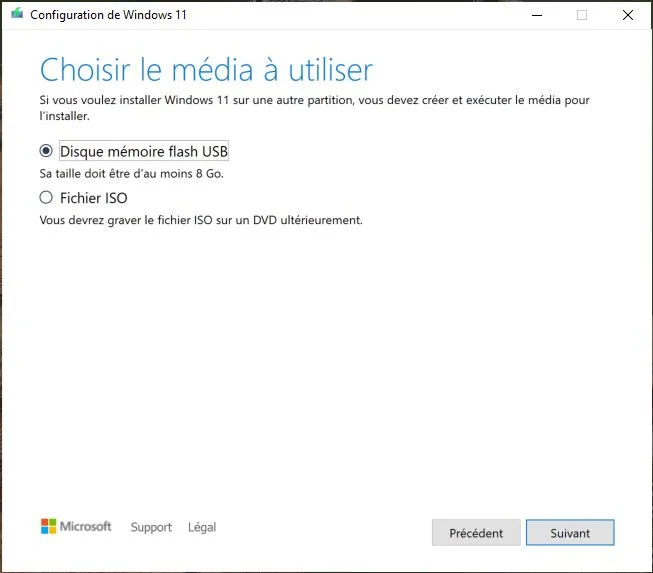 cle usb bootable windows 11