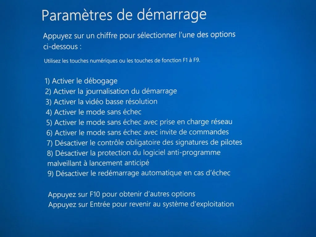 windows 11 parametres de demarrage