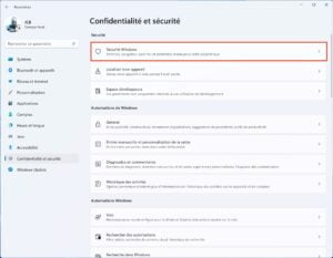 activer pare-feu windows 11 confidentialite et securite