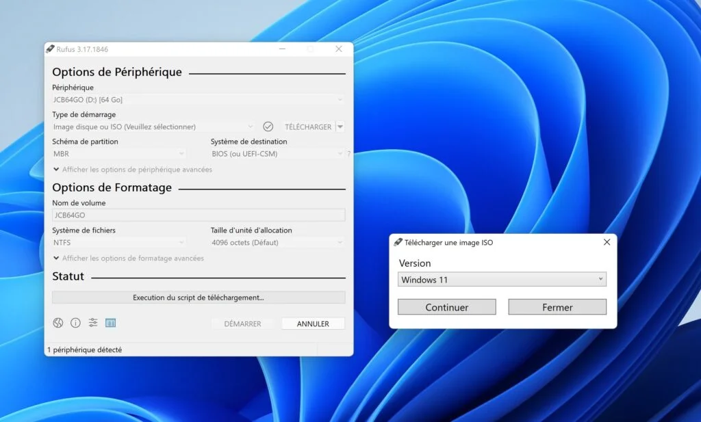Créer une clé USB bootable de Windows 11 sans TPM / Secure Boot 2 telecharger windows 11 avec Rufus et creer cle usb bootable