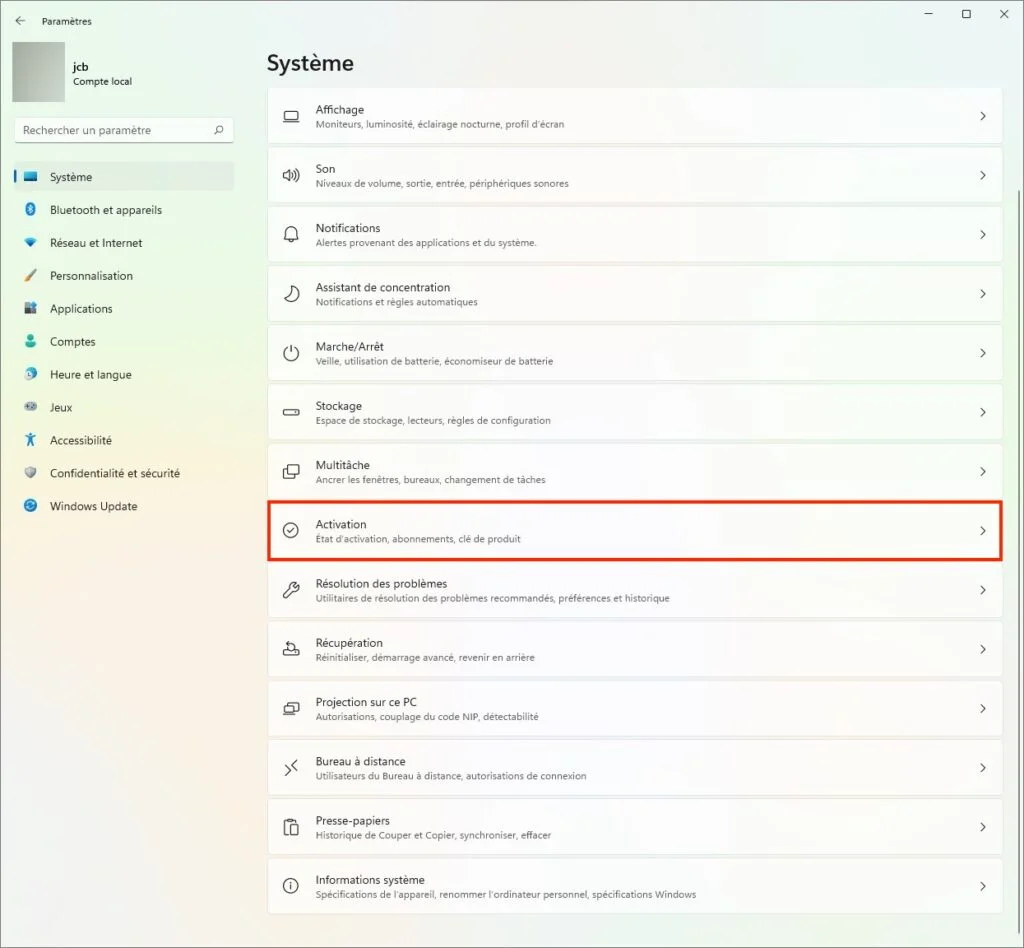activation licence windows 11