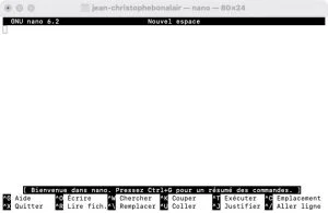 comment installer nano sur mac