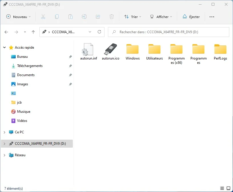 windows 64 bits cle usb bootable rapide